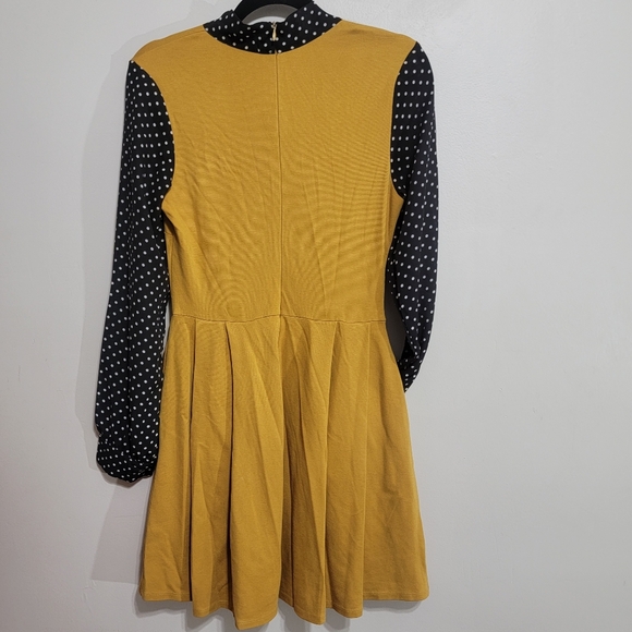 Smak Parlour ModCloth Mustard and Polka Dot Retro Dress Small - Picture 7 of 7
